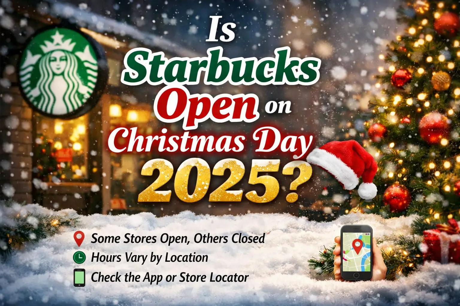 Is Starbucks Open on Christmas Day 2025? Hours & How to Check Your Store